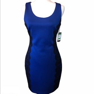 GUESS Sleeveless Scuba Sheath Dress